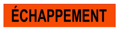 Marqueur de tuyau – échappement