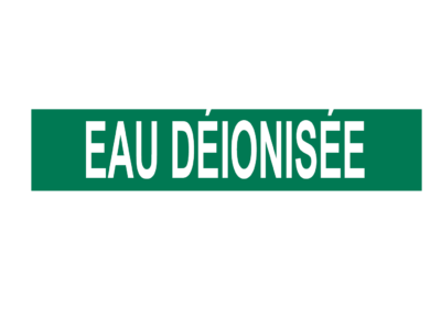 Marqueur de tuyau sans flèches – eau désionisée