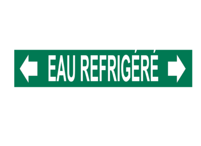 Marqueur de tuyau – réfrigérant avec flèches