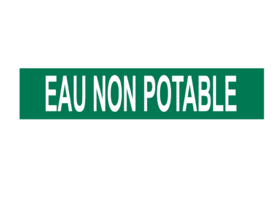 Marqueur de tuyau sans flèches – eau non potable