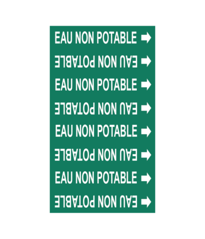 Étiquette Eau non potable 589