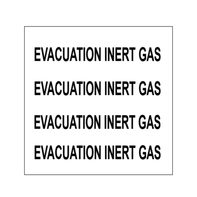 Évacuation gaz inerte
