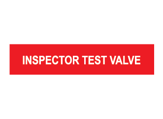 Valve d’essai de l’inspecteur