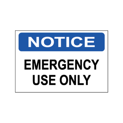 Utilisation d’urgence uniquement