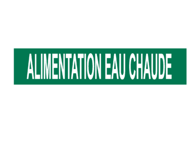 Marqueur de tuyau -alimentation eau chaude