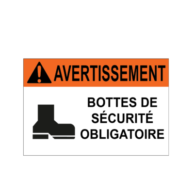 Bottes de sécurité obligatoires
