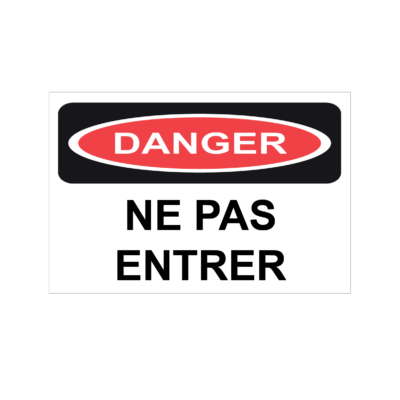 Danger n’entre pas