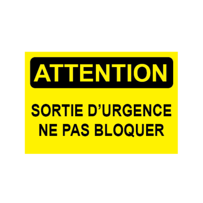 Attention, la sortie de secours ne bloque pas