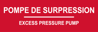 Pompe à surpression