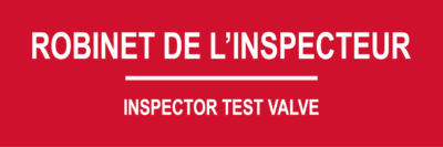 Valve d’essai de l’inspecteur