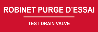 Essai de vanne de vidange