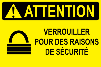 Verrouillage de prudence pour la sécurité